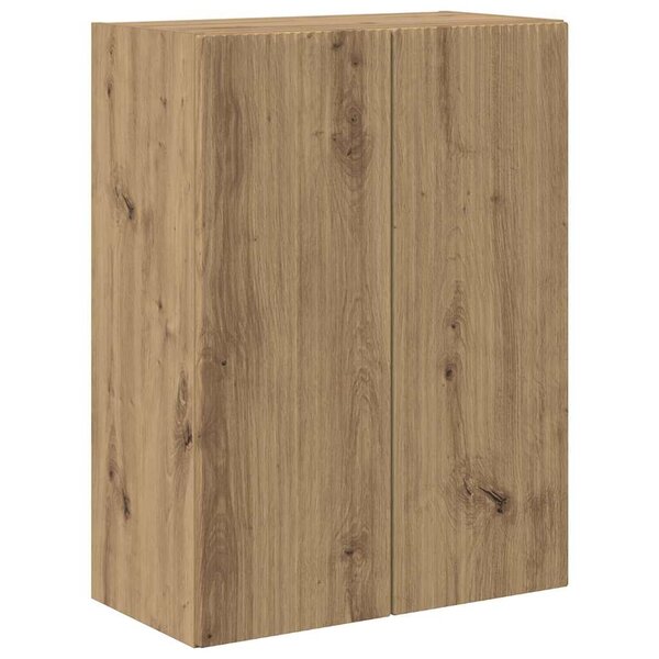vidaXL Meuble TV mural Blanc 59 5 x 31 x 60 cm Bois d'ingénierie