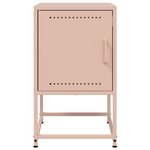 vidaXL Table de chevet rose 36x39x60 5 cm acier