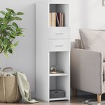 vidaXL Buffet haut blanc 30x42 5x124 cm bois d'ingénierie
