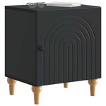 vidaXL Cabinet de chevet 2 pc Noir 43 x 34 5 x 50 cm Bois d'ingénierie