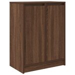 vidaXL Buffet chêne marron 57x34x76 cm bois d'ingénierie