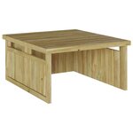 vidaXL Tondeuse à gazon robotisée   garage de 70x80x38 cm  en bois de pin traité