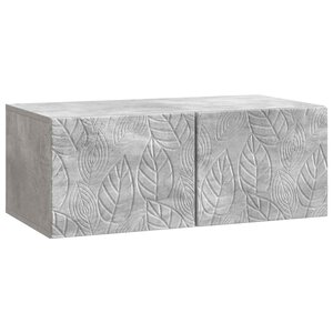 vidaXL Meuble TV mural 98 x 41 x 30 cm Gris béton Bois d'ingénierie
