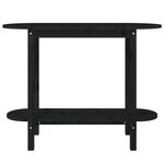 vidaXL Table console Noir 110x40x80 cm Bois massif de pin
