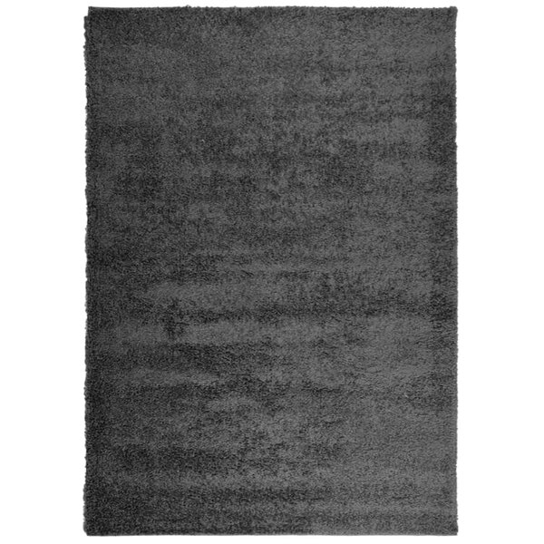 vidaXL Tapis shaggy PAMPLONA poils longs moderne anthracite 140x200 cm