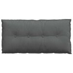 vidaXL Coussin de Dos Gris foncé 100 x 19 x 50 cm tissu