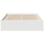 vidaXL Cadre de lit sans matelas blanc 140x190 cm