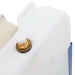 vidaXL Cadre de montage Blanc Acier