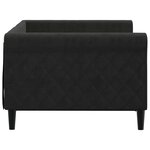 vidaXL Lit de repos sans matelas noir 90x190 cm velours