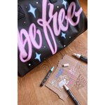 Marqueur pointe moyenne FREE acrylic T300 rose x 5 STABILO
