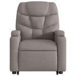 vidaXL Fauteuil inclinable taupe tissu