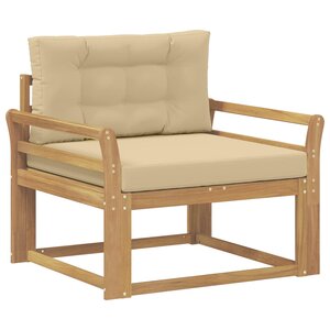 vidaXL Sofa de milieu extérieur Polyester Blanc