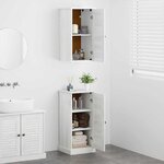vidaXL Ensemble de mobilier de salle de bain 2 Pièces Blanc antique