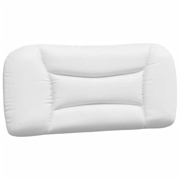 vidaXL Coussin de tête de lit Hvar blanc 90 cm similicuir