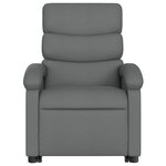 vidaXL Fauteuil inclinable Gris foncé Tissu