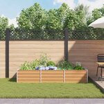 vidaXL Jardinière surélevée Marron Clair 240 x 80 x 45 cm