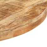 vidaXL Table de bistro Ronde Ø80x75 cm Bois de manguier brut
