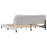 vidaXL Cadre de lit avec LED sans matelas blanc 200x200 cm