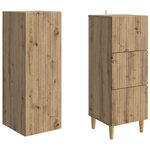 vidaXL Ensemble de Meubles 2 Pièces 33 x 34 5 x 90 cm Bois d'ingénierie
