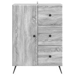vidaXL Buffet Sonoma gris 66 x 34 5 x 90 cm Bois d'ingénierie
