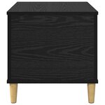 vidaXL Cabinet de chevet Chêne noir 60 x 44.5 x 45 cm