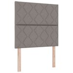 Lit Box Spring vidaXL avec Matelas en Taupe  100x200 cm Tissu