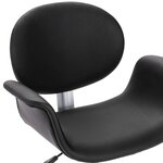 vidaXL Chaise pivotante de bureau Noir Similicuir