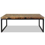 vidaXL Table basse Teck Résine 110x60x40 cm