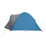 vidaXL Tente de camping à dôme 4 personnes bleu imperméable