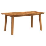 vidaXL Chaises de Jardin avec Table - Ensemble de 3 Pièces en Bois d'Acacia Noir