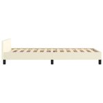 vidaXL Cadre de lit sans matelas crème 80x200 cm similicuir