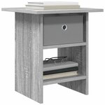 vidaXL Table de chevet Gris Sonoma 41 x 40 x 45 cm Bois d'ingénierie