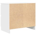 vidaXL Meuble TV blanc 60x35x54 cm bois d'ingénierie