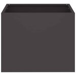 vidaXL Cache-pot de jardin Noir 50 x 32 x 40 cm Acier laminé à froid