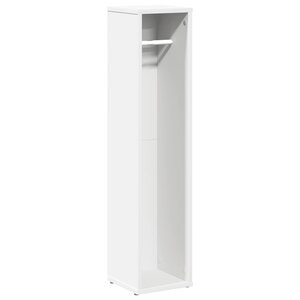 vidaXL Meuble de salle de bain avec porte-rouleau blanc 20 5x20x90 cm