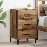vidaXL Cabinet de chevet Bois ancien 40 x 40 5 x 66 cm