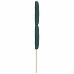 vidaXL Tête de lit LED Vert foncé 100 cm Cuir synthétique