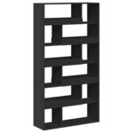 vidaXL Cloison de séparation noir 100x33x187 5 cm bois d'ingénierie