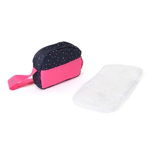 Bayer Chic 2000 853-84 - Sac à langer pour poupées Rose à pois