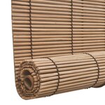 vidaXL Stores roulants en bambou 2 Pièces Marron 120x220 cm