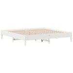 vidaXL Cadre de lit sans matelas blanc 180x200 cm bois massif de pin
