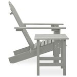 Chaise de jardin avec table bois de sapin gris 02_0013329