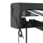 vidaXL Auvent rétractable anthracite et blanc 3 5x2 5m tissu/aluminium