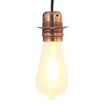 vidaXL Douilles de lampe 2 Pièces bronze rouge E27