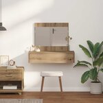 vidaXL Table de Toilette Marron 83 x 40 x 70 cm Bois d'ingénierie