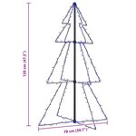 vidaXL Arbre de Noël cône 160 LED d'intérieur/d'extérieur 78x120 cm