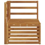vidaXL Canapé d'angle extérieur Bois d'Acacia Massif Naturel