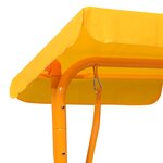 vidaXL Balancelle pour enfants Jaune 115x75x110 cm Tissu
