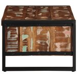 vidaXL Table basse multicolore 90x50x36 cm bois de récupération massif