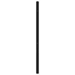 vidaXL Tête de lit métal noir 140 cm